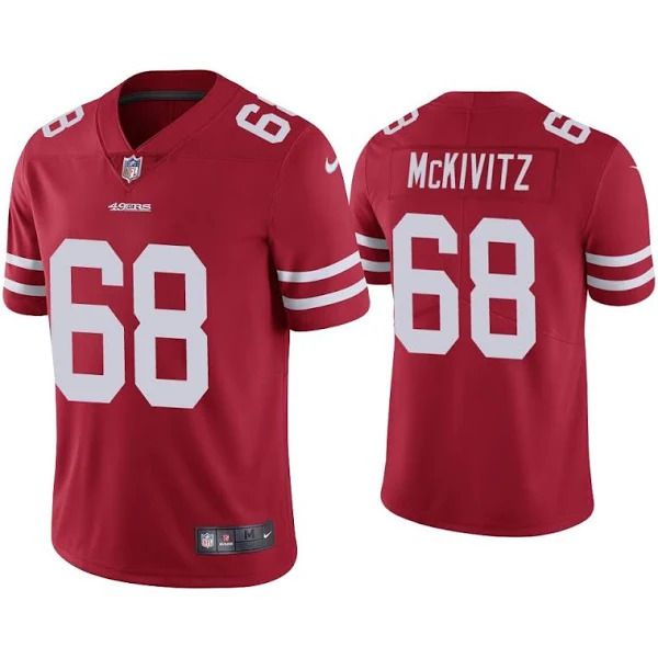Men San Francisco 49ers #68 Colton McKivitz Nike Red Limited NFL Jersey->san francisco 49ers->NFL Jersey